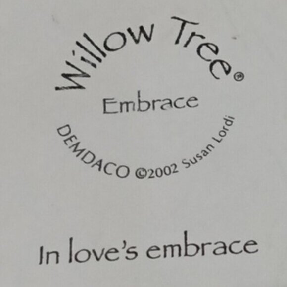 Vintage Willow Tree 'Embrace' Plaque by Susan Lordi Wall Hanging Demdaco‎ 2002 - Picture 4 of 5